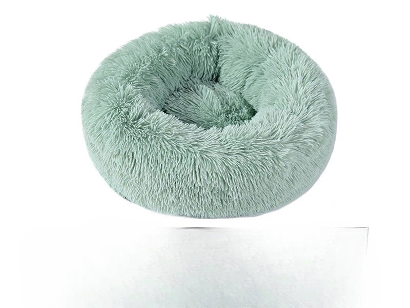 Plush Cat & Dog Nest – Warm Detachable Pet Bed for Winter