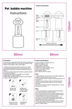 Pet Shampoo Foam Machine - Automatic Bubble Maker for Dog & Cat Baths