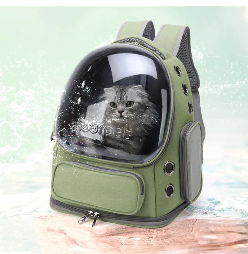 Transparent Cat Carrier Backpack – Breathable Travel Bag for Pets