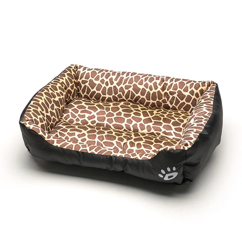 Large Square Pet Bed – Plush Washable Dog & Cat Sofa