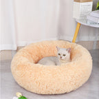 Plush Cat & Dog Nest – Warm Detachable Pet Bed for Winter