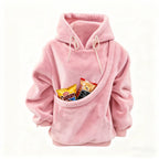 Pet Carrier Hoodie - Hands-Free Wearable Pouch for Small Dogs & Cats