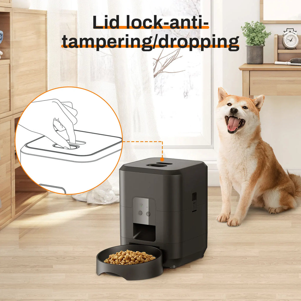 Smart Automatic Pet Feeder – Timed Cat & Dog Food Dispenser