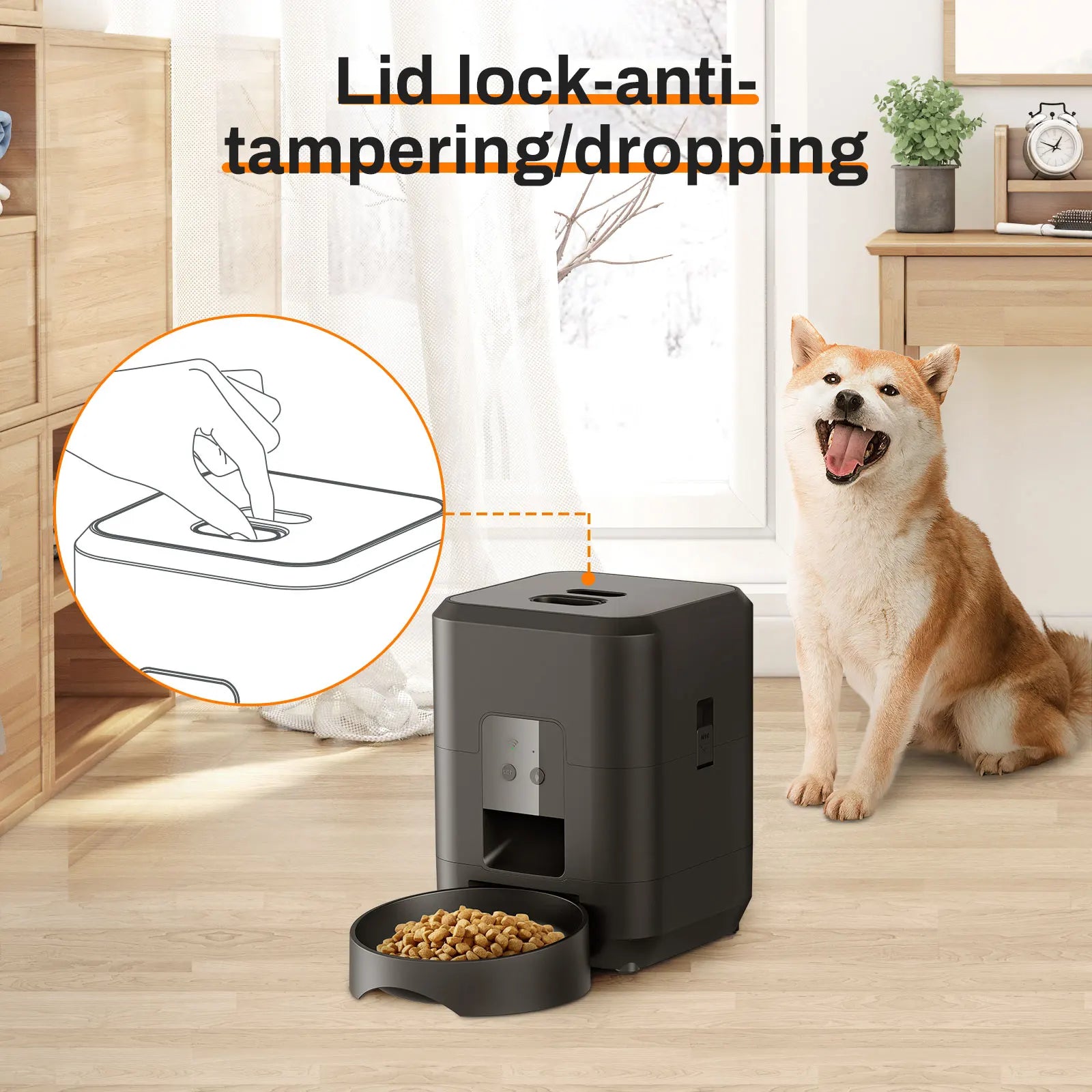 Smart Automatic Pet Feeder – Timed Cat & Dog Food Dispenser