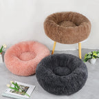 Plush Cat & Dog Nest – Warm Detachable Pet Bed for Winter