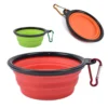 H287ccf838c434e9d98564b8bd7c8ceaej.webp Collapsible Silicone Pet Bowl - 2-in-1 Food & Water Container with Carabiner