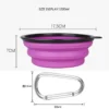 H395ad616eb5f4dc1b61faf4f8f668295k.webp Collapsible Silicone Pet Bowl - 2-in-1 Food & Water Container with Carabiner