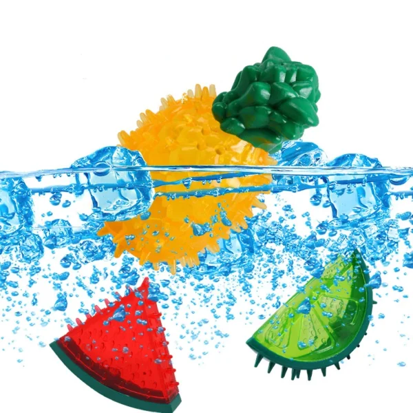 Freezable Cooling Chew Toy - Summer Fruit Design for Dogs & Cats