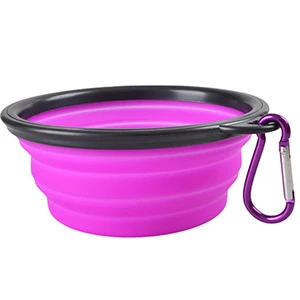 Hd7997a7553524520b35b6ee38cfa7687j.webp Collapsible Silicone Pet Bowl - 2-in-1 Food & Water Container with Carabiner