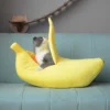Banana Cat Bed - Cute Fruit-Shaped Pet Bed with Thick Cushion
