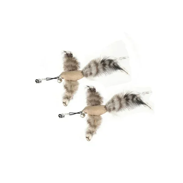 S0e8f14138e5d4114b380ecc56c9884ceC.webp Interactive Cat Feather Toy - Suction Cup Mounted with Replaceable Feathers