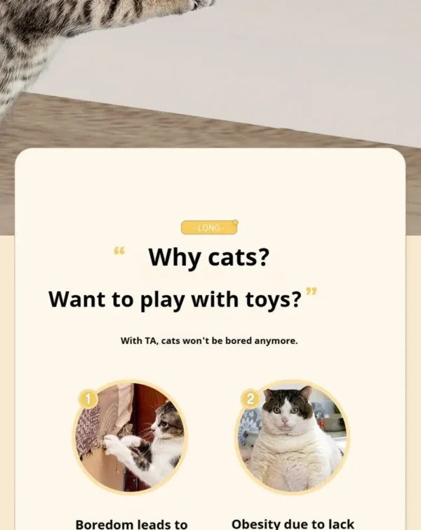 Automatic Lifting Cat Toy - Electric Teaser Ball with Adjustable Clamp