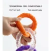 TPR Dog Toy - 3-Ring Chew for Teeth Cleaning & Interactive Play