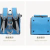 Dog or Cat Bike Basket Expandable Soft Sided Pet Carrier Backpack with 4 Open Doors Foldable Dog Bike Carrier