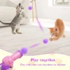 Cat Ball Launcher Toy - Plush Balls with Shooting Gun