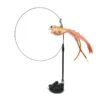 S15f01fc2e472449ba311993a36cb2ab5c.webp Interactive Cat Feather Toy - Suction Cup Mounted with Replaceable Feathers