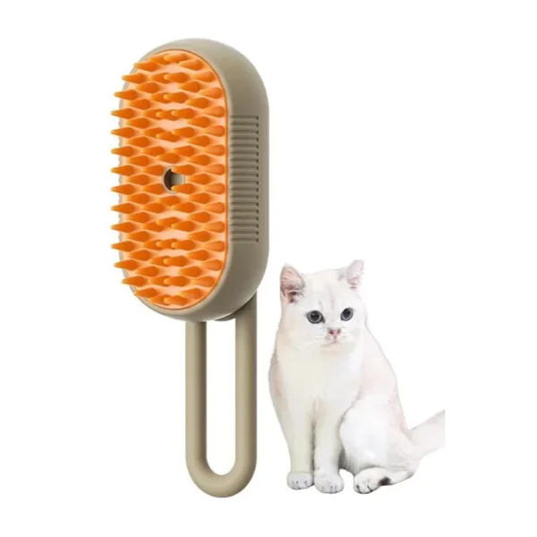 S1aaaeec0850e44b48931354b7ed9dd524.webp USB Rechargeable Pet Grooming Brush - 3-in-1 Steam, Massage & Hair Removal