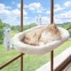 S1b975231932d4826bae9ec0d7e4259eaC.webp Detachable Cat Desk Hammock No-punching Strong Load-bearing Window Cat Hammock Stable Comfortable Pet Hanging Bed Balcony