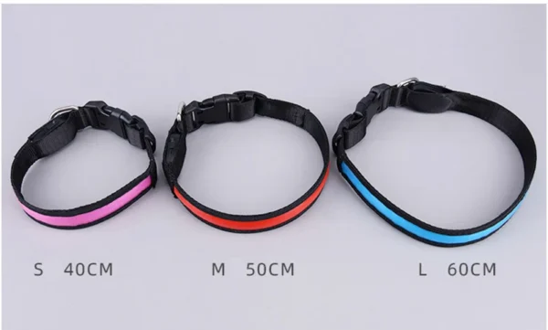 S1e498b7e5b7b47f5b7e6150182296d7fe.webp LED Luminous Dog Collar Adjustable Flashing USB Charging Glowing Collar Night Light Harness For Big Medium Small Dogs Pet Items