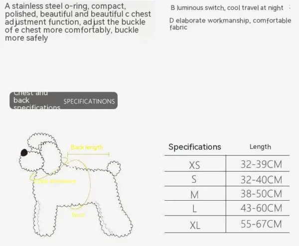 S1fdc37a84e3848868038950e034a67e3X.webp LED Glow Dog Harness - Reflective No-Pull Harness with 3 Light Modes