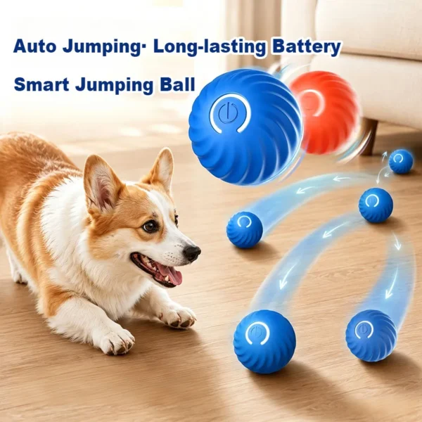 Automatic Moving Dog Ball - Smart Interactive Toy with Random Bouncing