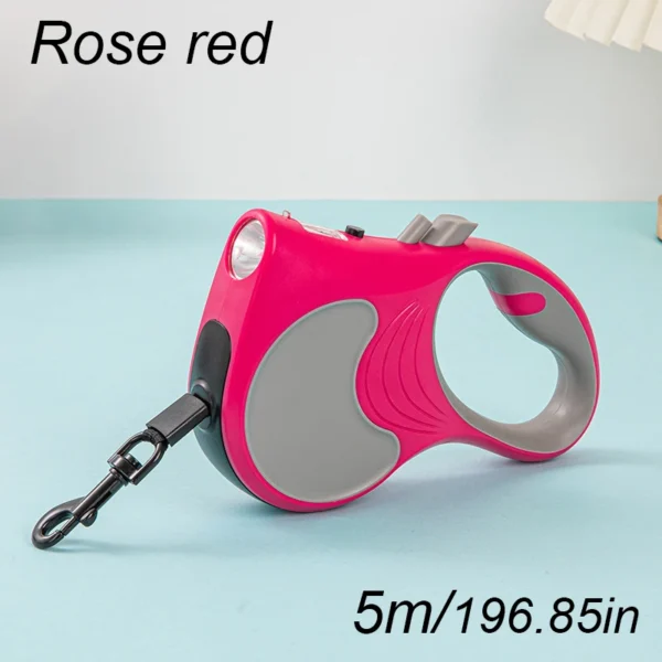 5m Automatic Retractable Dog Leash LED Luminous rechargeable For Medium Large Dogs Cats Retractable Durable Pet Supplies Leash
