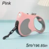 5m Automatic Retractable Dog Leash LED Luminous rechargeable For Medium Large Dogs Cats Retractable Durable Pet Supplies Leash