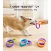 TPR Dog Toy - 3-Ring Chew for Teeth Cleaning & Interactive Play