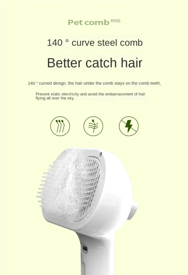 S2955065636914af6959ed42d6d65a9ada.webp Electric Steamer Brush - 3-in-1 Dog Grooming with Hydration Spray