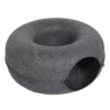Felt Donut Cat Bed - 2-in-1 Convertible Tunnel & Lounge
