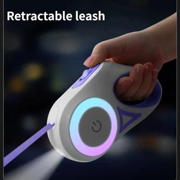 LED Retractable Dog Leash - Illuminated Roulette Leash with 3M/5M Options