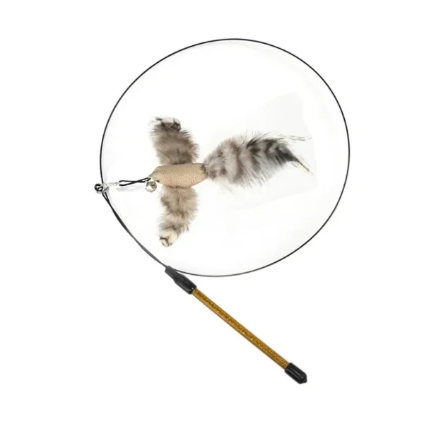 S399ac1dfae0d45f89a3e43e3271365c8y.webp Interactive Cat Feather Toy - Suction Cup Mounted with Replaceable Feathers
