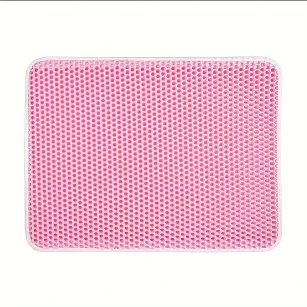 S41af92177b7e4921bfa257ec2b2fd31bT.webp Honeycomb Cat Litter Mat - Double Layer Waterproof & Easy Clean Design