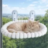 S48b7266c65f14e14a3df62bb9d03f0d5c.webp Detachable Cat Desk Hammock No-punching Strong Load-bearing Window Cat Hammock Stable Comfortable Pet Hanging Bed Balcony