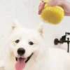 2-in-1 Pet Bath Brush - Silicone Grooming Comb & Shampoo Dispenser