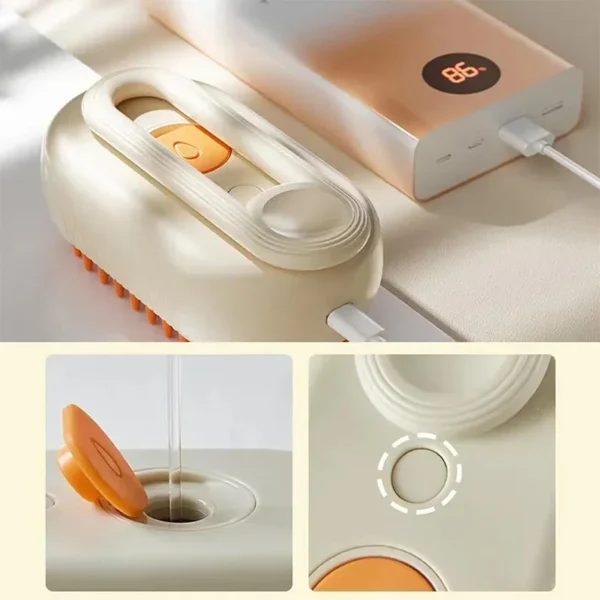 S52ee72b9077848ba85da04a173bdaf728.webp USB Rechargeable Pet Grooming Brush - 3-in-1 Steam, Massage & Hair Removal