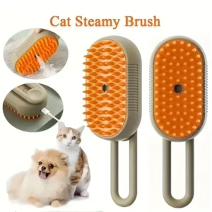 S53b0cb59d784487187bd8cef00764544J.webp USB Rechargeable Pet Grooming Brush - 3-in-1 Steam, Massage & Hair Removal