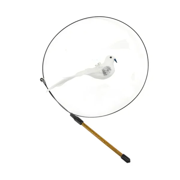 S57bebcf54f2b43bc9ce3f58ef6ff3271B.webp Interactive Cat Feather Toy - Suction Cup Mounted with Replaceable Feathers