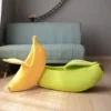 Banana Cat Bed - Cute Fruit-Shaped Pet Bed with Thick Cushion