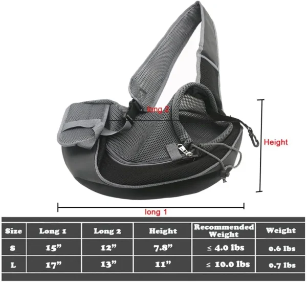 Foldable Pet Carrier Bag - Breathable Shoulder Bag for Small Dogs & Cats
