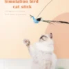 S5e55a0e3aa384a05b9a92ca60cd20af1x.webp Interactive Cat Feather Toy - Suction Cup Mounted with Replaceable Feathers