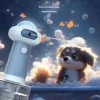 Automatic Soap Dispenser Wireless Mute USB Dog Grooming Frother Cat Deeper Cleaning Smart Bath Shampoo Foam Sprayer Pet Supplies