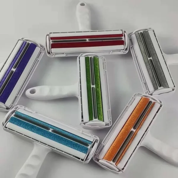 S629038c41a5044c5ba2c8b668302a8a57.webp Reusable Pet Hair Remover Roller - Self-Cleaning Furniture Brush