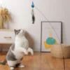 S63fa48095855426db9db47b88a232ca5R.webp Interactive Cat Feather Toy - Suction Cup Mounted with Replaceable Feathers