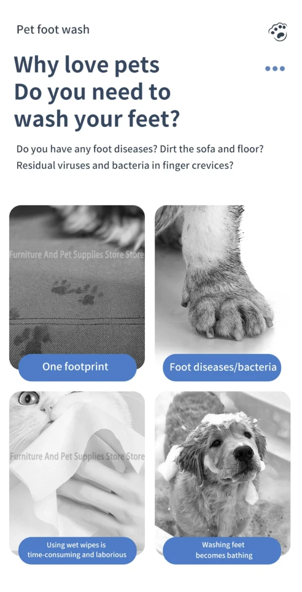 S66b6161e45f746cbb38f1b080bfec7a5G.webp Electric Paw Cleaner - USB Rechargeable Automatic Paw Washer