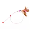 S69b46e44c2d14f5c88e694405af33684d.webp Interactive Cat Feather Toy - Suction Cup Mounted with Replaceable Feathers