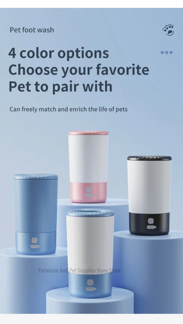 S6ad28fd4b89f47cba7be1d1e3b3ab469z.webp Electric Paw Cleaner - USB Rechargeable Automatic Paw Washer