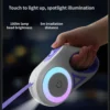 LED Retractable Dog Leash - Illuminated Roulette Leash with 3M/5M Options
