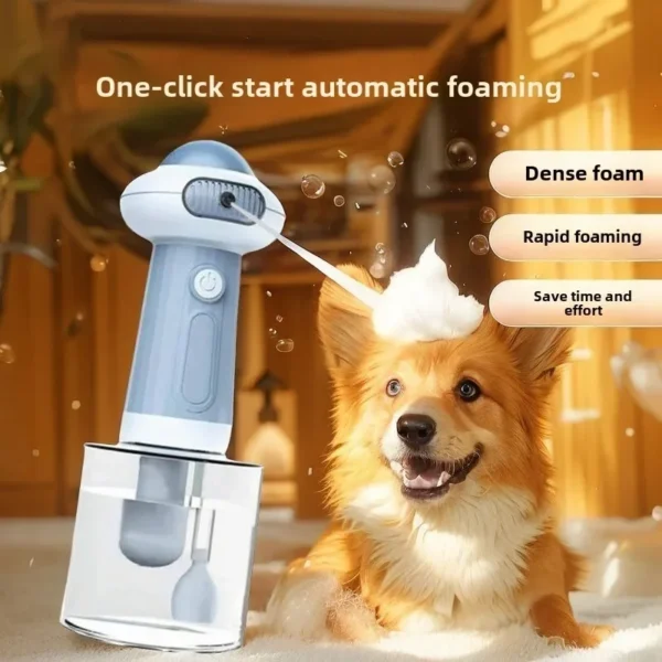 Automatic Soap Dispenser Wireless Mute USB Dog Grooming Frother Cat Deeper Cleaning Smart Bath Shampoo Foam Sprayer Pet Supplies