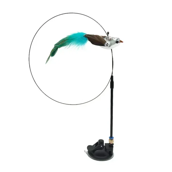 S6f0b0b75e0c240ca998c601159cc2cd3G.webp Interactive Cat Feather Toy - Suction Cup Mounted with Replaceable Feathers